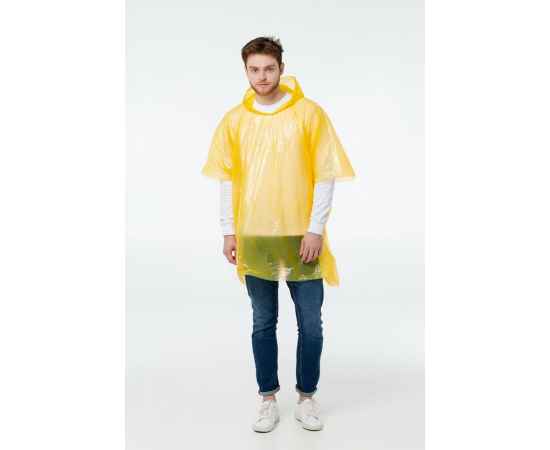 Дождевик-пончо RainProof, желтый, Цвет: желтый, Размер: 120х90 см, изображение 5