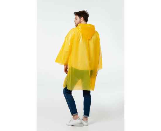 Дождевик-плащ BrightWay, желтый, Цвет: желтый, Размер: 105х85 см, изображение 6