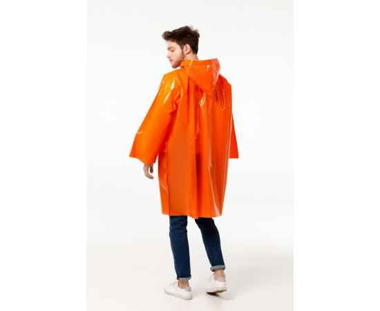 Дождевик-плащ CloudTime, оранжевый, Цвет: оранжевый, Размер: 105х85 см, изображение 7