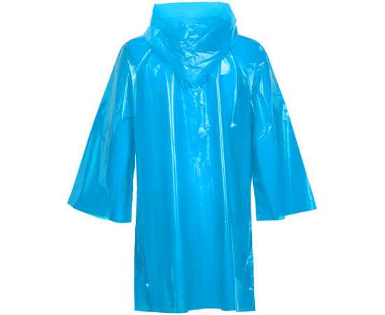 Дождевик-плащ CloudTime, голубой, Цвет: голубой, Размер: 105х85 см, изображение 2