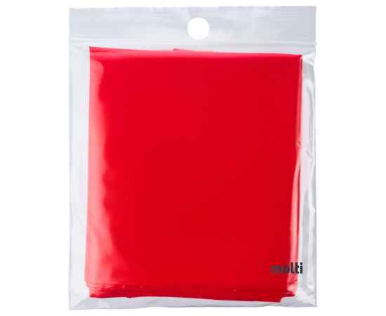 Дождевик-плащ CloudTime, красный, Цвет: красный, Размер: 105х85 см, изображение 5