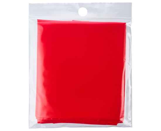Дождевик-плащ CloudTime, красный, Цвет: красный, Размер: 105х85 см, изображение 4