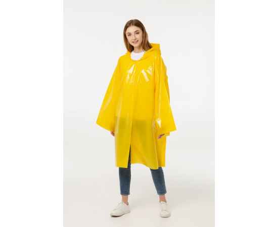 Дождевик-плащ CloudTime, желтый, Цвет: желтый, Размер: 105х85 см, изображение 6