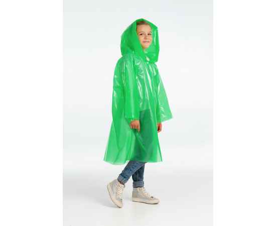 Дождевик-плащ детский BrightWay Kids, зеленый, Цвет: зеленый, Размер: 6-8 лет, изображение 6