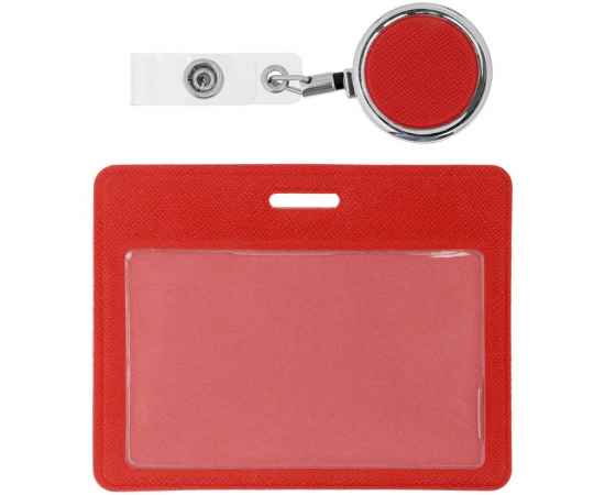 Чехол для карточки с ретрактором Devon, красный, Цвет: красный, Размер: чехол: 7, изображение 2