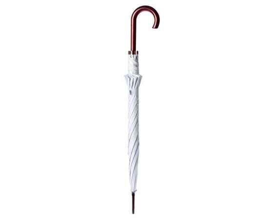 Зонт-трость Standard, белый с серебристым внутри, Цвет: серебристый, Размер: длина 90 см, изображение 3