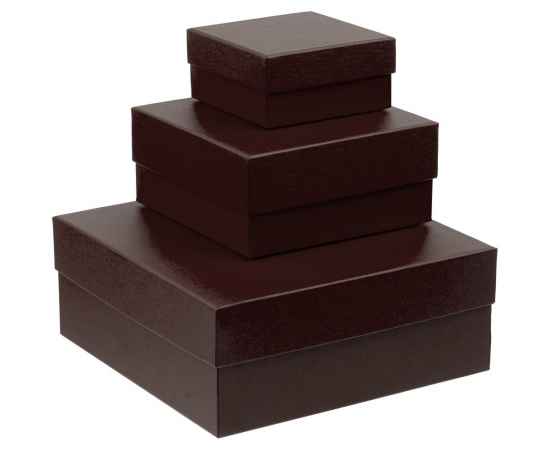 Коробка Emmet, средняя, коричневая, Цвет: коричневый, Размер: 16х16х7, изображение 3