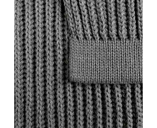 Плед Shirr, серый меланж, Цвет: серый меланж, Размер: 125х170 с, изображение 3