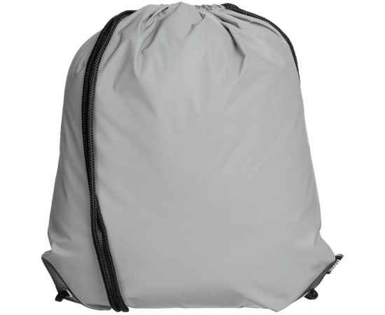 Рюкзак-мешок Manifest из светоотражающей ткани, серый, Цвет: серый, Размер: 34x41 см, изображение 2