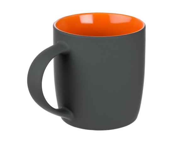 Кружка Surprise Touch c покрытием софт-тач, оранжевая, Цвет: оранжевый, Объем: 300, Размер: диаметр 8, изображение 2