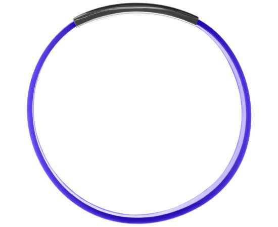 Силиконовый браслет Brisky с металлическим шильдом, синий, Цвет: синий, Размер: 20, изображение 3