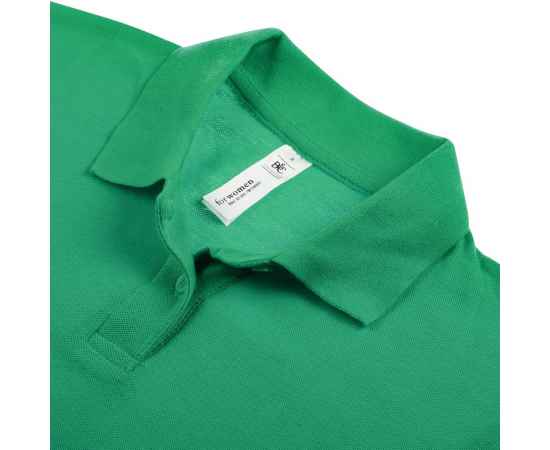 Рубашка поло женская ID.001 зеленая G_PWI11520XS, Цвет: зеленый, Размер: XS, изображение 3