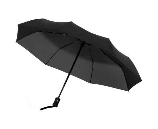 Зонт складной Monsoon, черный, Цвет: черный, Размер: длина 55 см, изображение 2