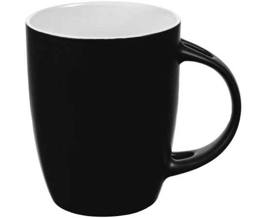 Кружка с ложкой Cheer Up, ver.2, черная, Цвет: черный, Объем: 300, Размер: диаметр 8 см, изображение 2