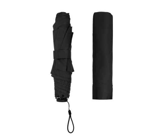 Зонт складной Luft Trek, черный, Цвет: черный, Размер: длина 49 см, изображение 6