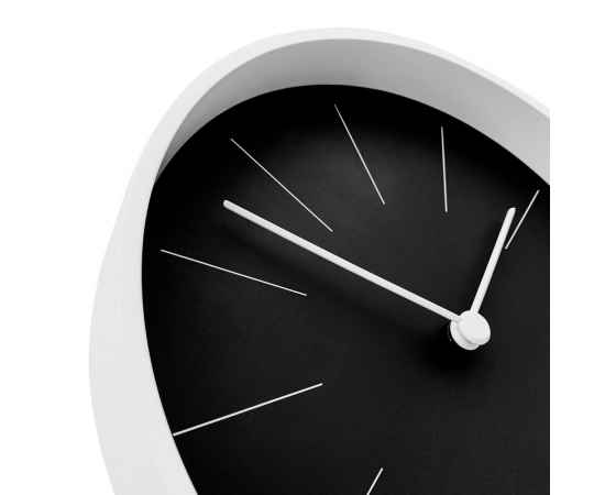 Часы настенные Neo, черные с белым, Цвет: белый, черный, Размер: диаметр 29 см, изображение 3