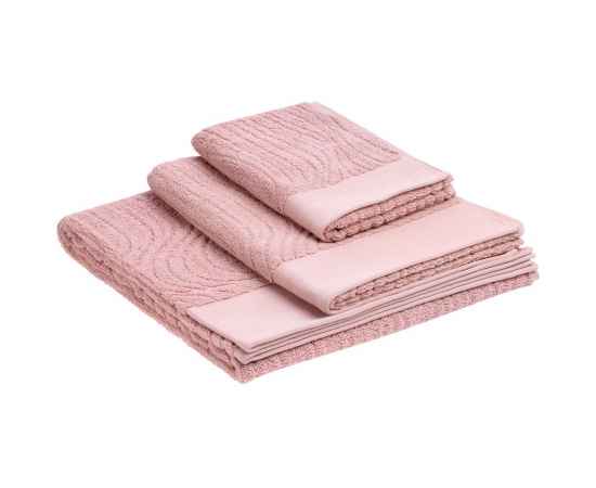 Полотенце New Wave, среднее, розовое, Цвет: розовый, Размер: 50х100 см, изображение 4