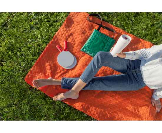 Плед для пикника Comfy, серый, Цвет: серый, Размер: плед: 115х140 с, изображение 8