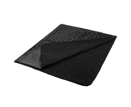 Плед для пикника Comfy, черный, Цвет: черный, Размер: плед: 115х140 с, изображение 3