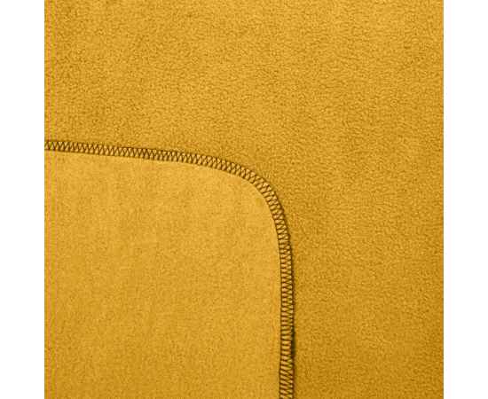 Флисовый плед Warm&Peace, желтый, Цвет: желтый, Размер: 100х140 см, изображение 3