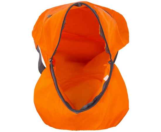 Складной рюкзак Barcelona, оранжевый, Цвет: оранжевый, Размер: в сложенном виде: 17x9, изображение 4