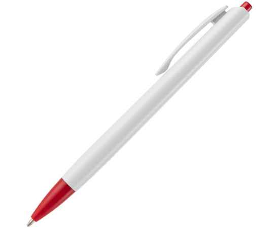 Ручка шариковая Tick, белая с красным, Цвет: красный, Размер: 14, изображение 2