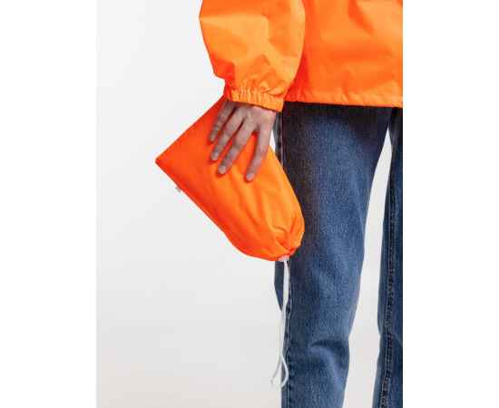 Дождевик Kivach Promo оранжевый неон, размер S, Цвет: оранжевый, Размер: S, изображение 8