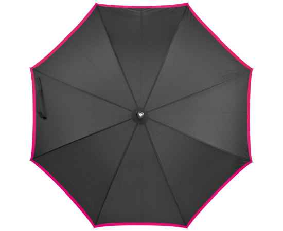 Зонт-трость Highlight, черный с розовым, Цвет: розовый, Размер: диаметр купола 104 см, изображение 2