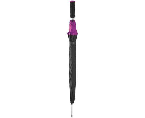 Зонт-трость Highlight, черный с фиолетовым, Цвет: фиолетовый, Размер: диаметр купола 104 см, изображение 2