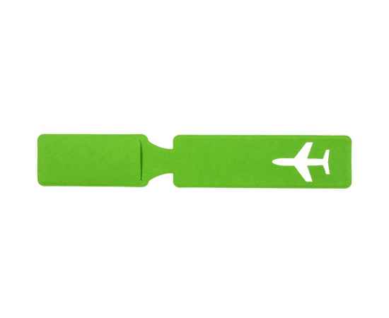 Багажная бирка Devon, зеленая, Цвет: зеленый, Размер: 25х4, изображение 3