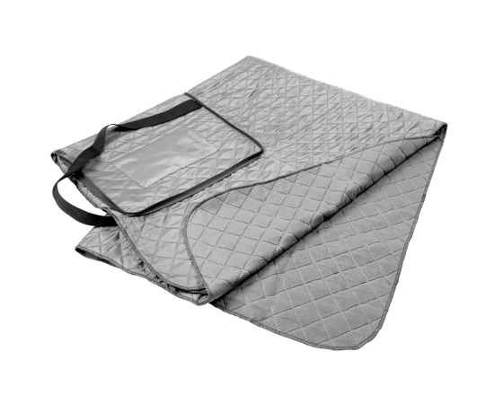 Плед для пикника Soft & Dry, серый, Цвет: серый, Размер: в разложенном виде: 115х140 см, изображение 2
