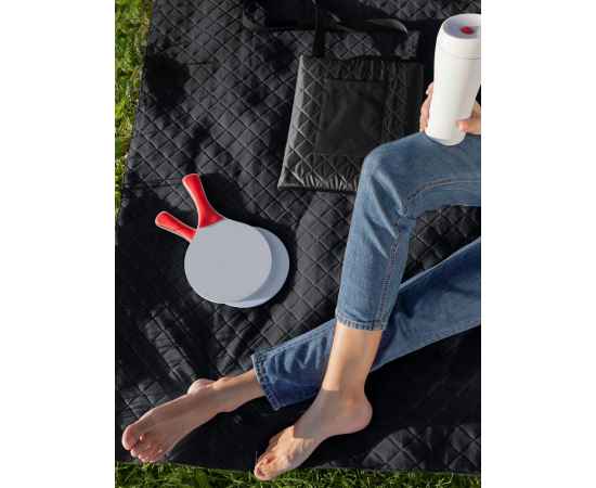 Плед для пикника Soft & Dry, черный, Цвет: черный, Размер: в разложенном виде: 115х140 см, изображение 8
