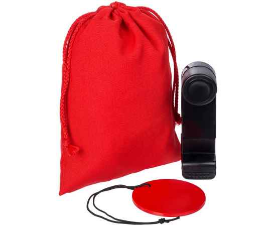 Холщовый мешок Chamber, красный, Цвет: красный, Размер: 13х18 см, изображение 3