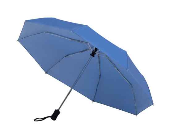 Зонт складной Manifest Color со светоотражающим куполом, синий, Цвет: синий, Размер: длина 55 см, изображение 3