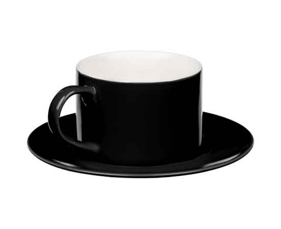Чайная пара Clio, черная, Цвет: черный, Объем: 250, Размер: чашка: диаметр 8, изображение 2