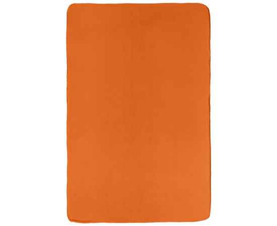 Флисовый плед Warm&Peace XL, оранжевый, Цвет: оранжевый, Размер: 200х145 см, изображение 2