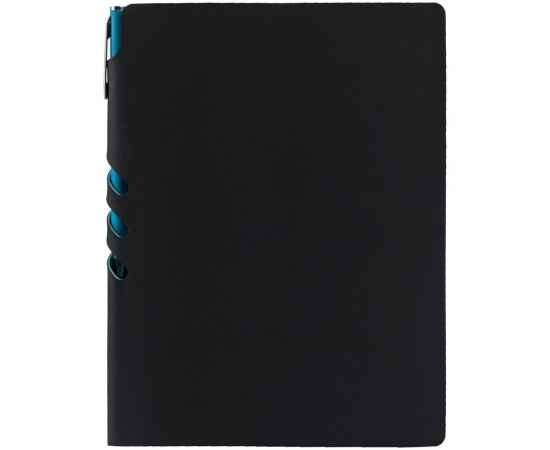 Ежедневник Flexpen Black, недатированный, черный с бирюзовым G_13087.30, Цвет: бирюзовый, Размер: 15, изображение 12