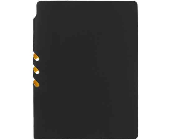 Ежедневник Flexpen Black, недатированный, черный с желтым G_13087.38, Цвет: желтый, Размер: 15, изображение 4