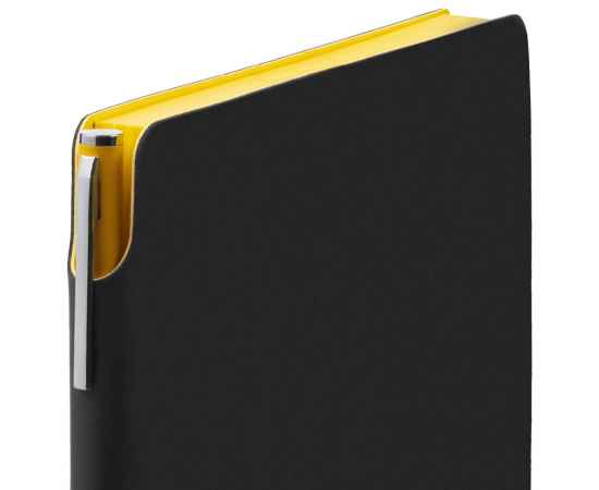Ежедневник Flexpen Black, недатированный, черный с желтым G_13087.38, Цвет: желтый, Размер: 15, изображение 3