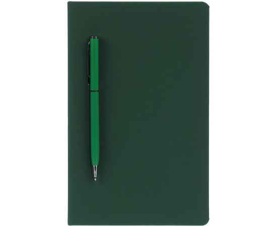 Ежедневник Magnet Shall с ручкой, зеленый G_15058.90, Цвет: зеленый, Размер: 13х20, изображение 3