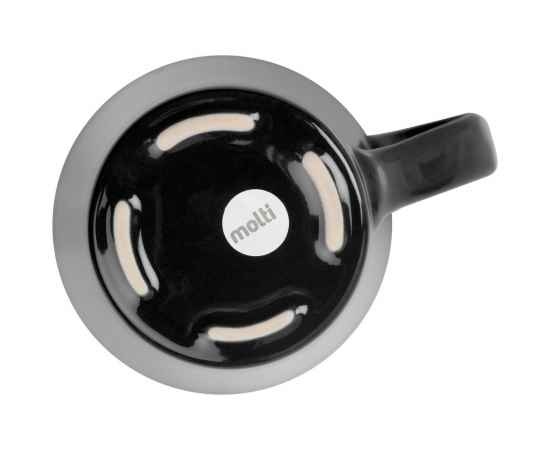 Кружка Modern Bell Classic, глянцевая, черная, Цвет: черный, Объем: 250, Размер: верхний диаметр: 8, изображение 3
