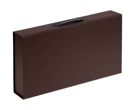 Коробка с ручкой Platt, коричневая, Цвет: коричневый, Размер: 35, изображение 2
