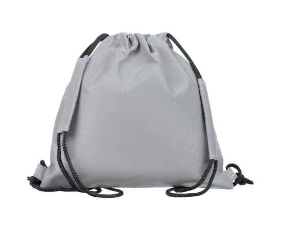 Детский рюкзак-мешок Manifest из светоотражающей ткани, серый, Цвет: серый, Размер: 30х30 см, изображение 2