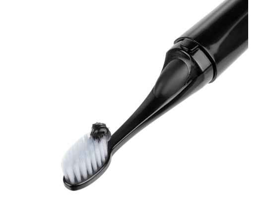Зубная щетка с пастой Push & Brush, черная, Цвет: черный, Размер: 21х2, изображение 5