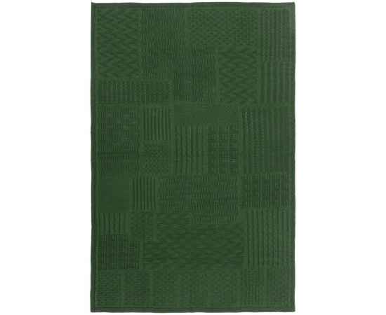Плед Snippet, темно-зеленый, Цвет: темно-зеленый, Размер: 120х180с, изображение 2