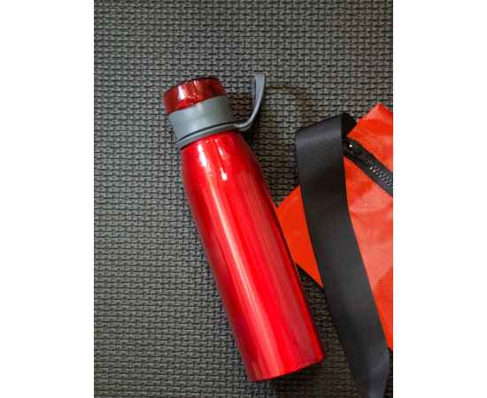 Спортивная бутылка для воды Korver, красная, изображение 4