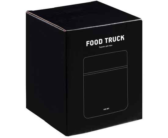 Термос для еды Food Truck, черный, Цвет: черный, Объем: 400, Размер: высота 13 см, изображение 4