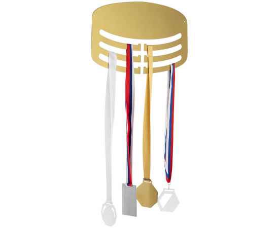 Медальница Steel Hanger, золотистая, Цвет: золотистый, Размер: 34х28x0, изображение 2