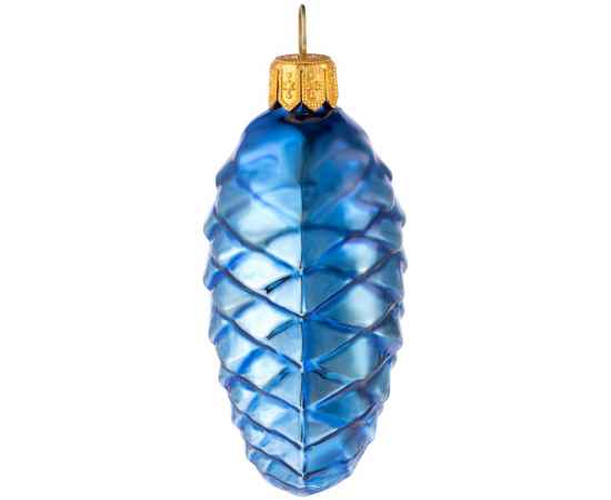 Елочная игрушка «Шишка», синяя, Цвет: синий, изображение 2