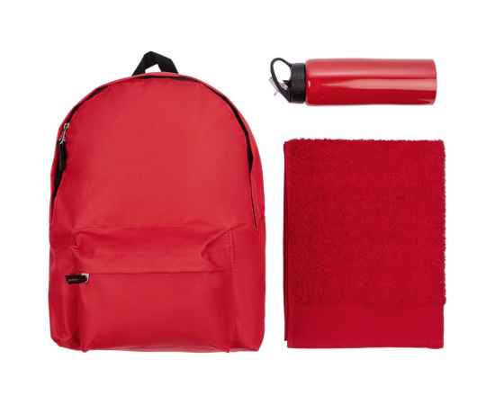 Набор Active, ver.2, красный, Цвет: красный, Размер: рюкзак: 28х40x14 см, изображение 2